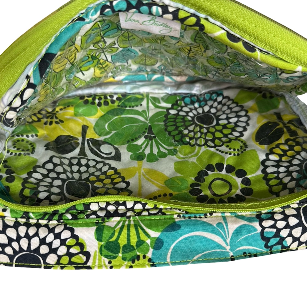 Vera Bradley Hanging Organizer Makeup Toiletry Floral Travel Bag - Lime’s Up - Picture 2 of 6